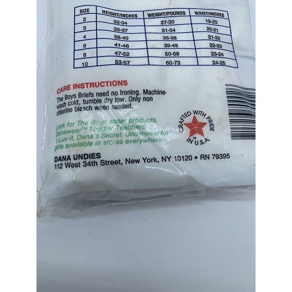 Vintage Toys R Us “The Boys” Underwear Made In USA Size 2 100% Cotton 3 Pack - Picture 3 of 3